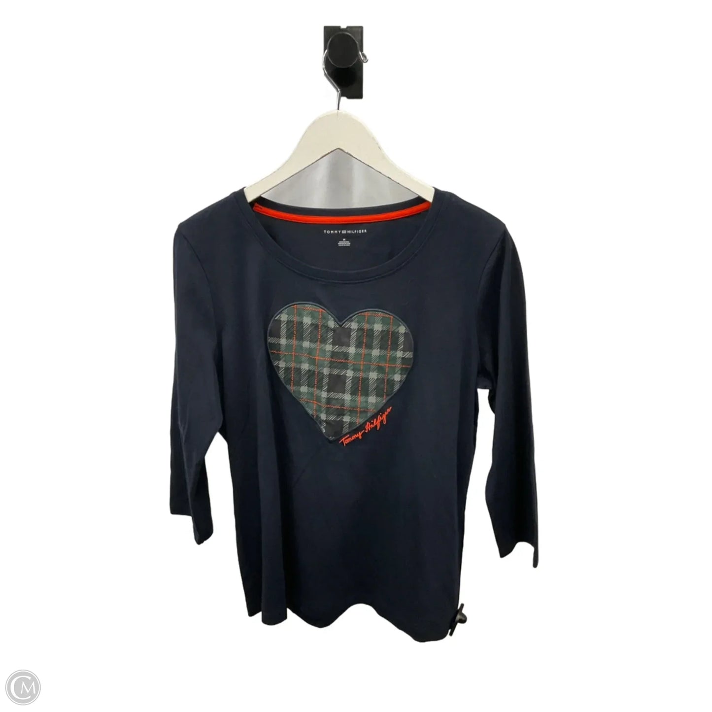 Top Long Sleeve By Tommy Hilfiger In Blue, Size: M