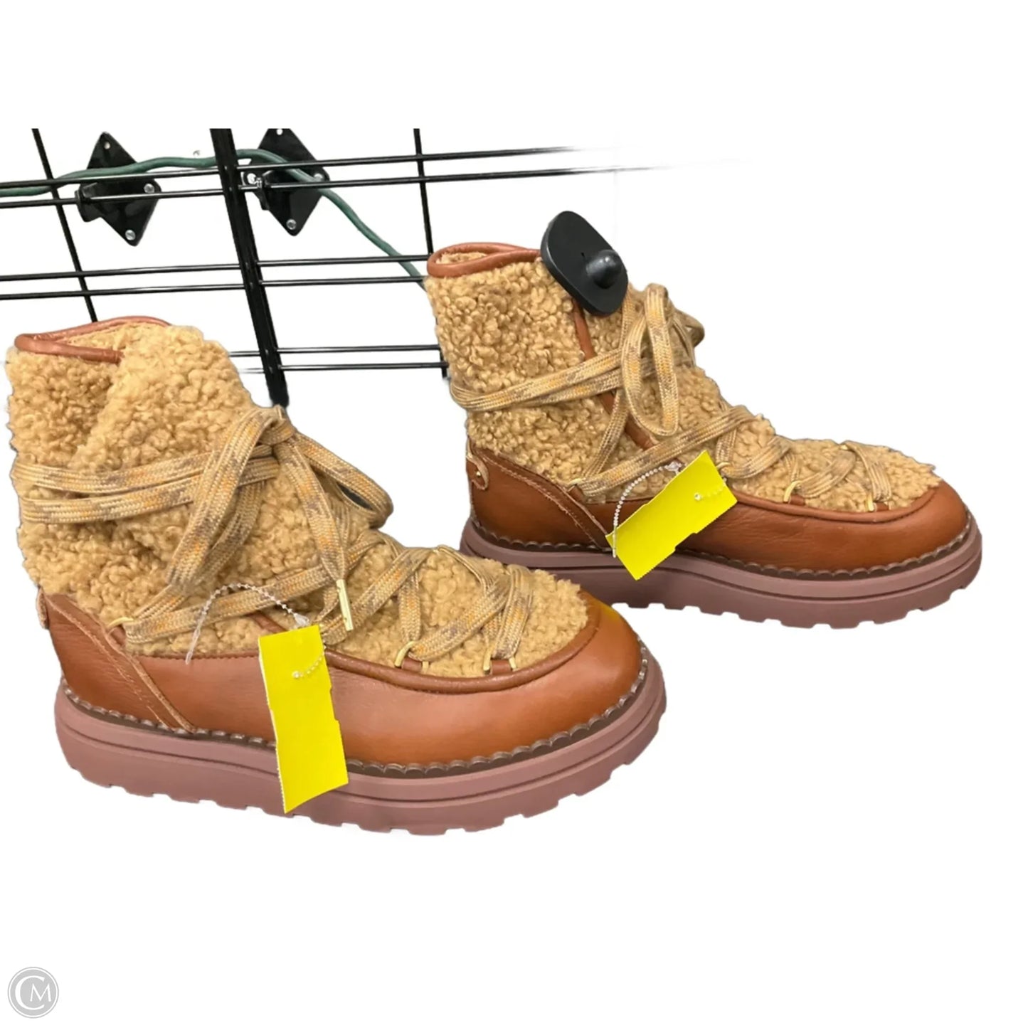 Boots Ankle Heels By Sam Edelman In Brown, Size: 6.5