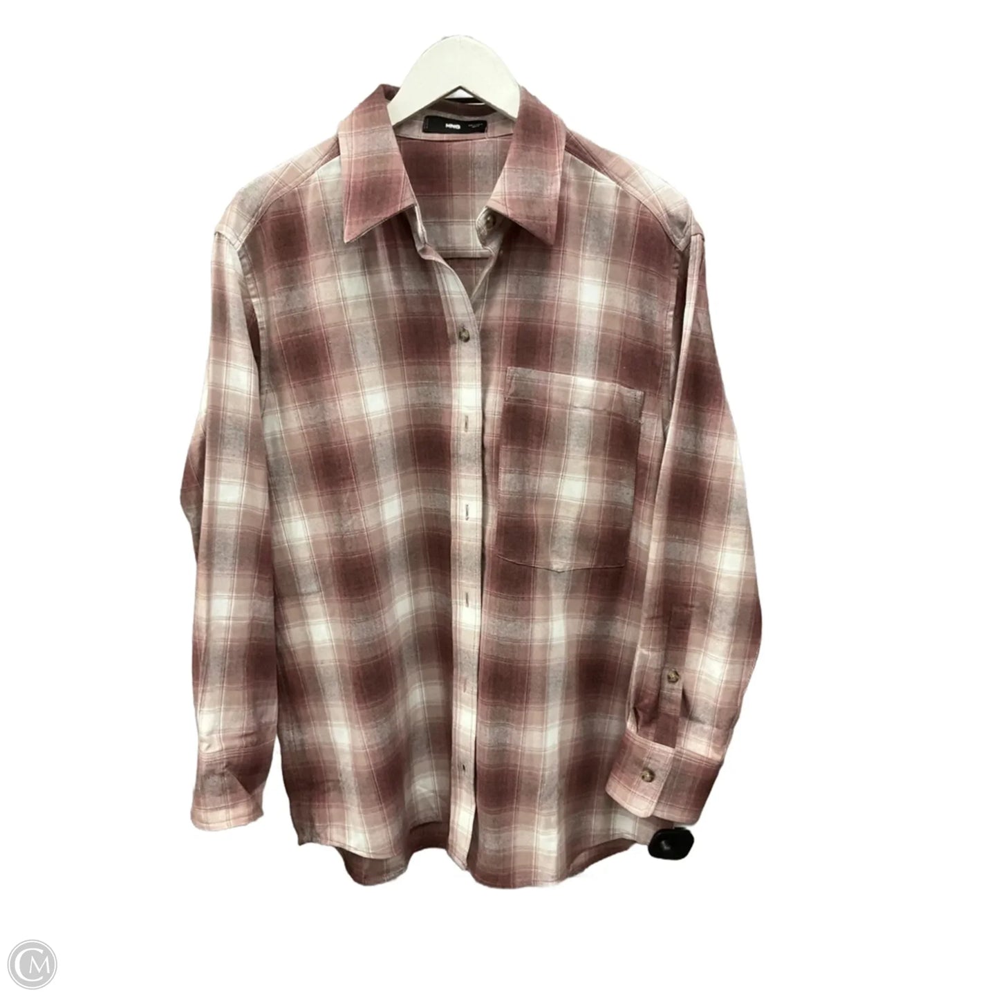 Top Long Sleeve By Mng In Mauve, Size: M