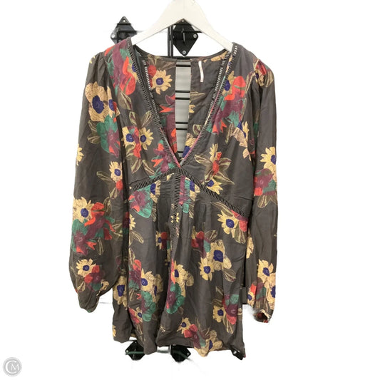Tunic Long Sleeve By Free People In Multi-colored, Size: M