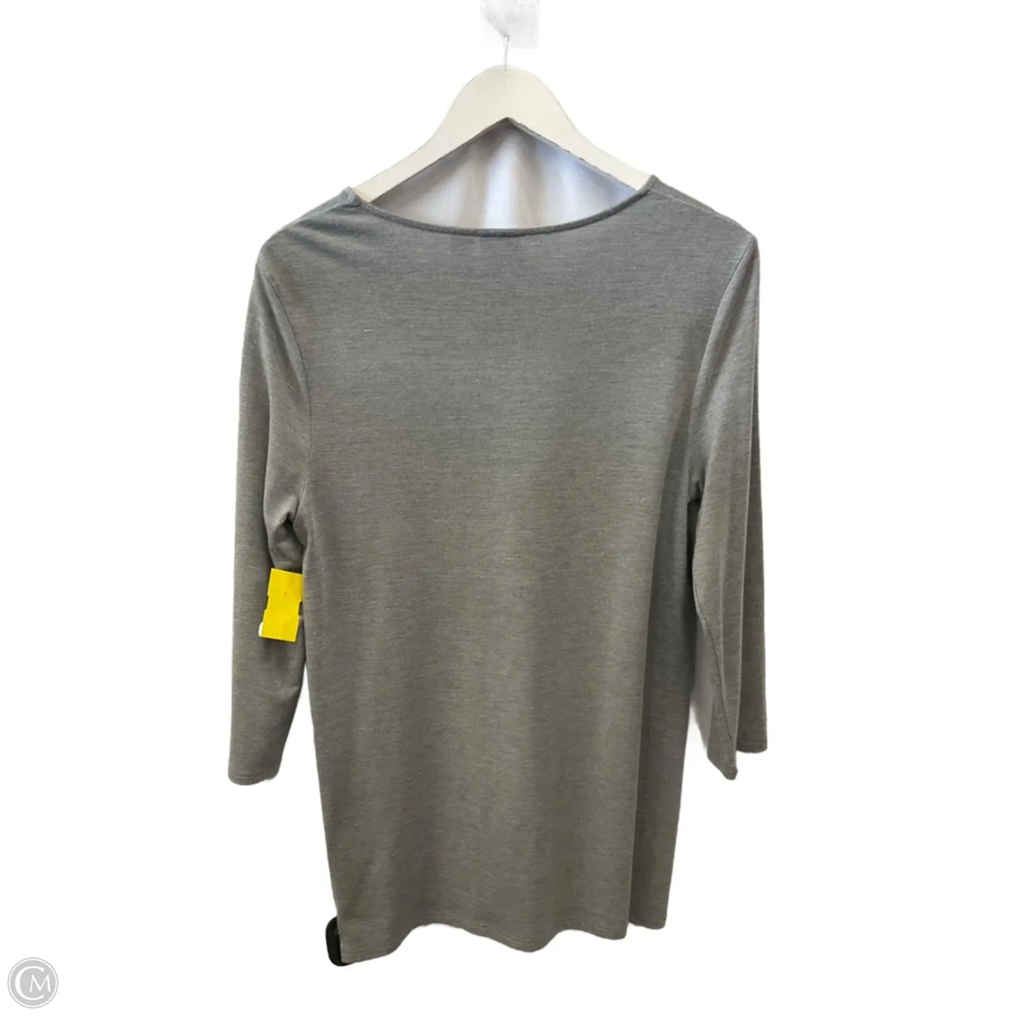 Top Long Sleeve By Chicos In Grey, Size: S