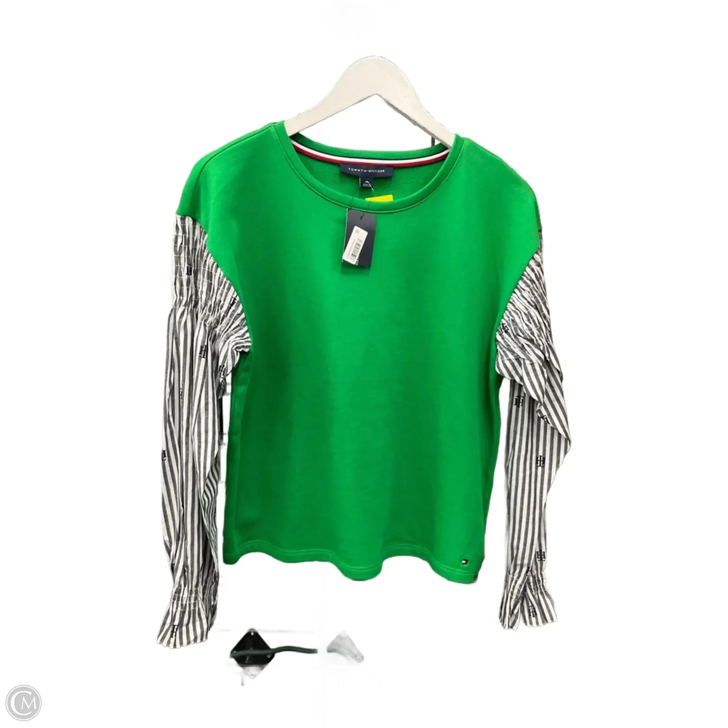 Top Long Sleeve By Tommy Hilfiger In Green, Size: M