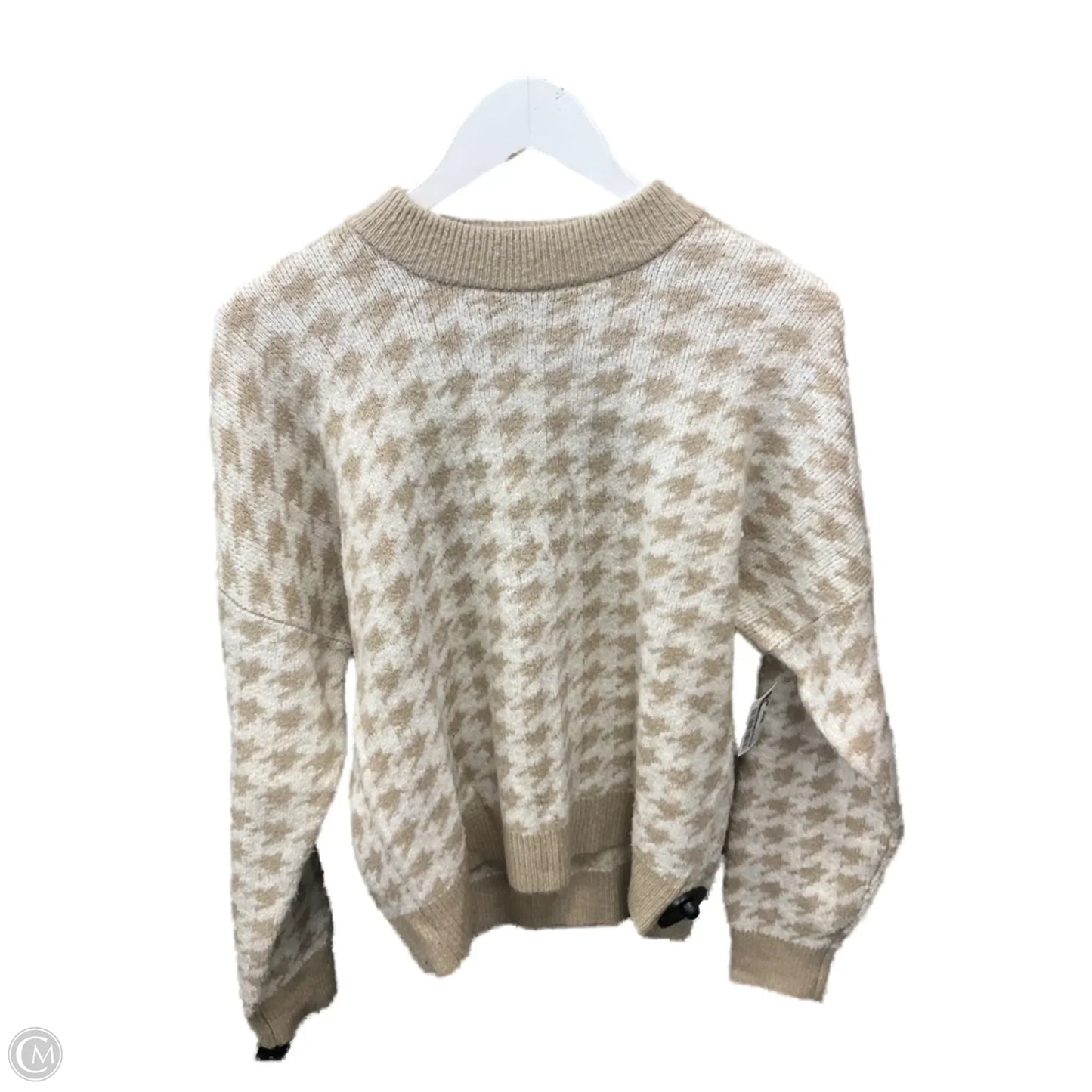 Sweater By Abercrombie And Fitch In Tan & White, Size: Xs