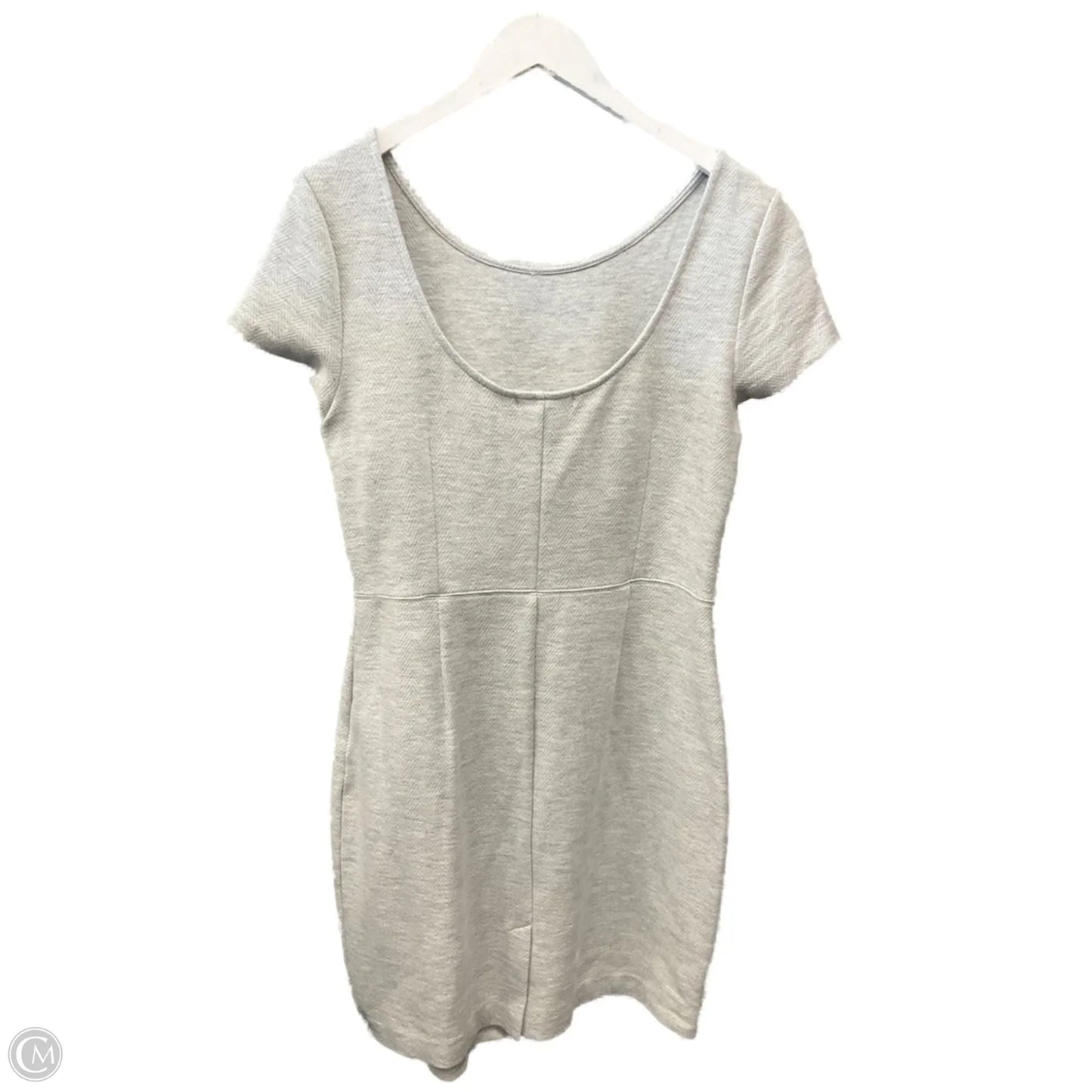 Dress Casual Midi By Banana Republic In Grey, Size: M
