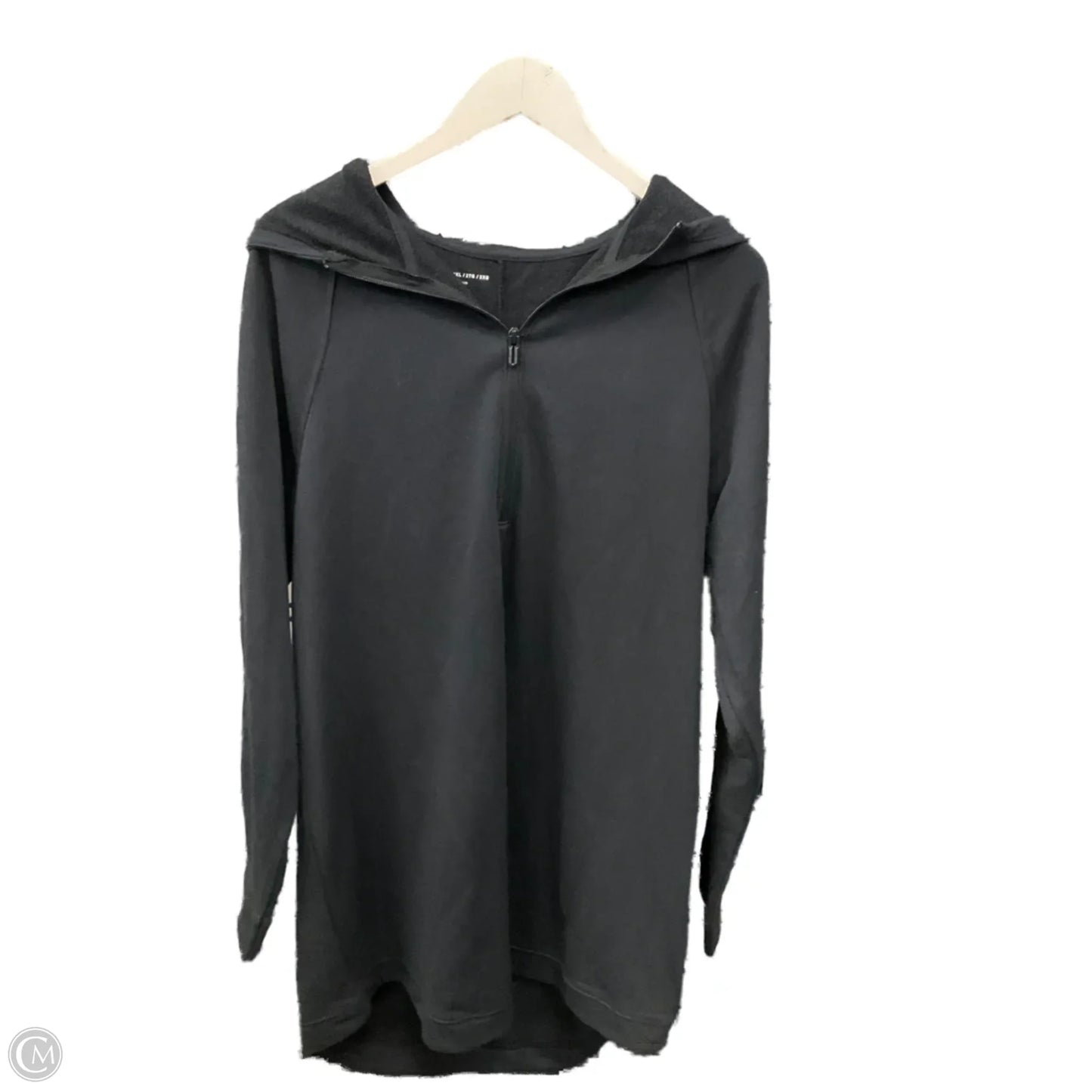 Athletic Top Long Sleeve Collar By Under Armour In Black, Size: 2x