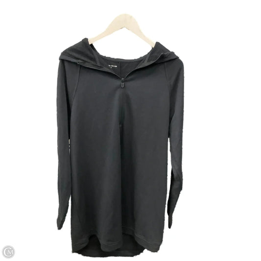 Athletic Top Long Sleeve Collar By Under Armour In Black, Size: 2x