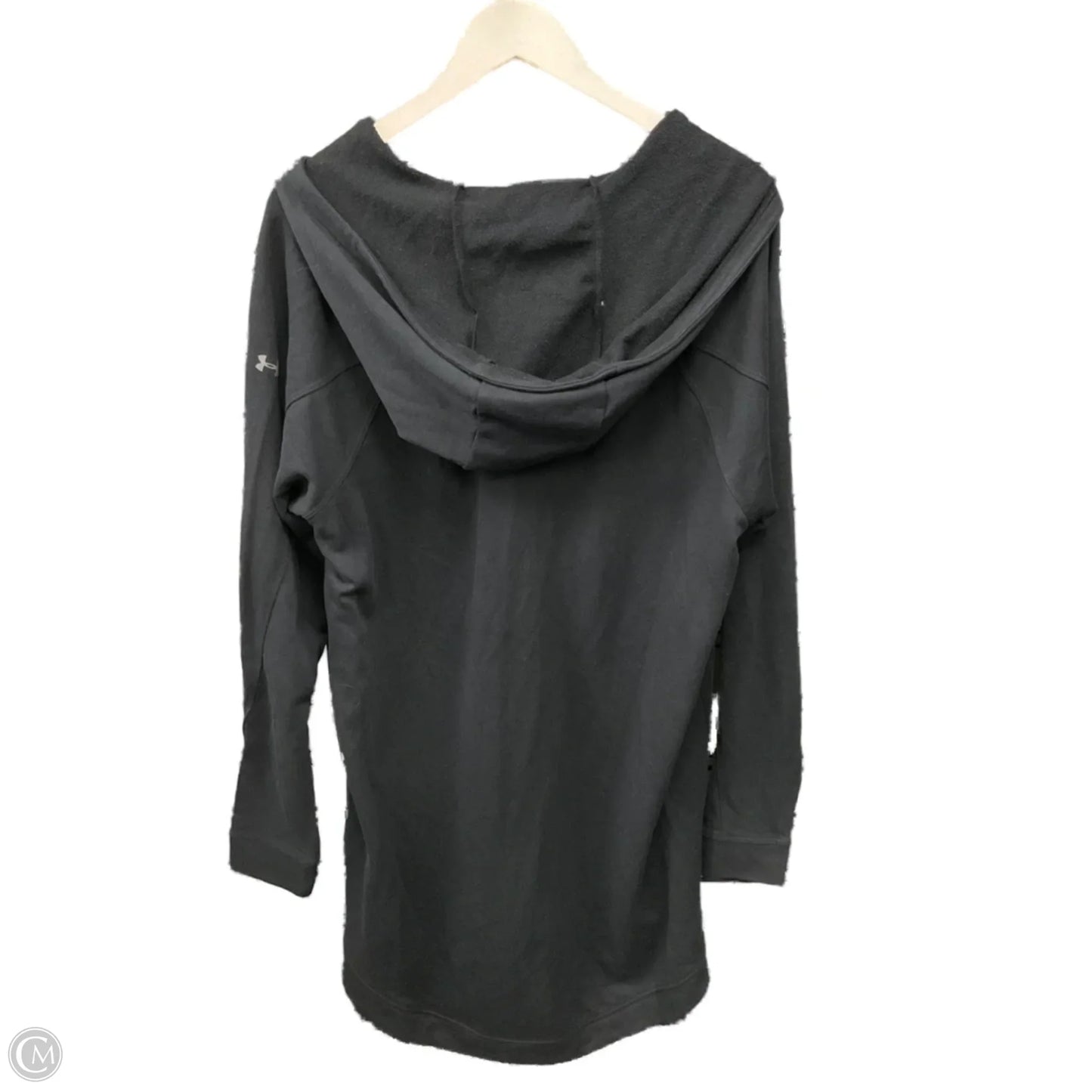 Athletic Top Long Sleeve Collar By Under Armour In Black, Size: 2x