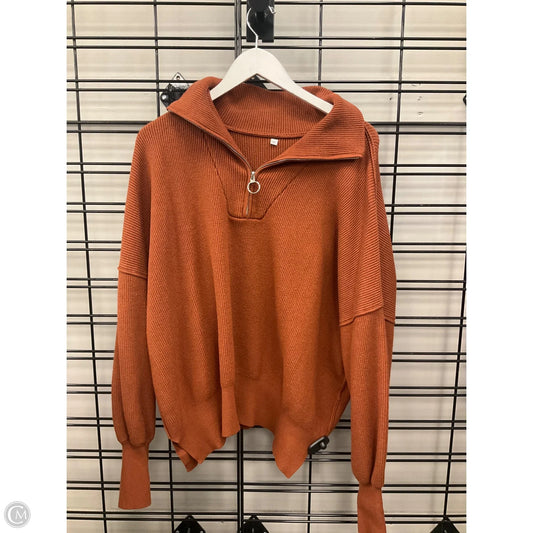 Sweater By Clothes Mentor In Orange, Size: Xl
