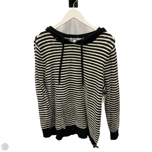 Sweater By Chicos In Black & White, Size: Xl