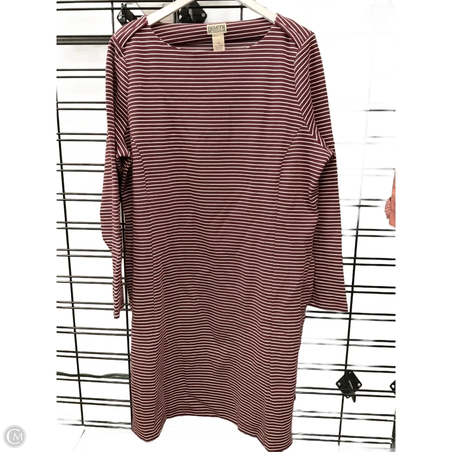 Dress Casual Midi By Duluth Trading In Maroon, Size: 1x