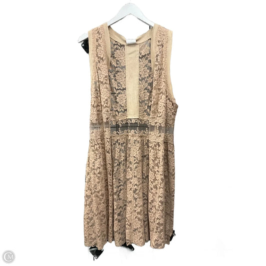 Vest Other By Vocal In Tan, Size: Xl