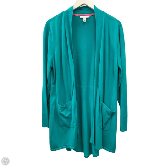 Sweater Cardigan By Isaac Mizrahi Live Qvc In Teal, Size: Xl