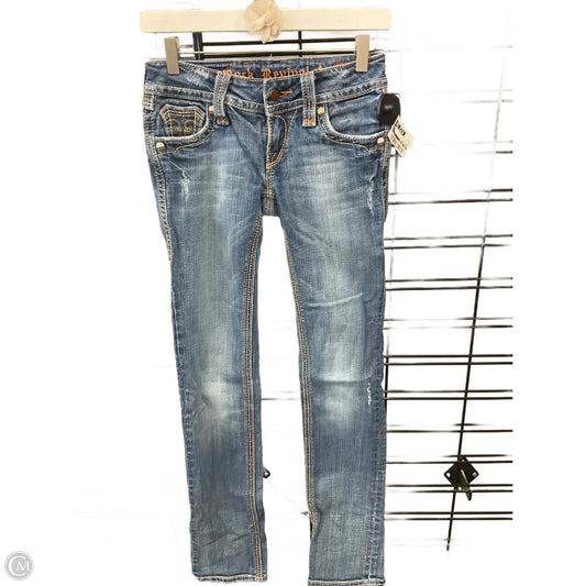 Jeans Straight By Rock Revival In Blue Denim, Size: 0