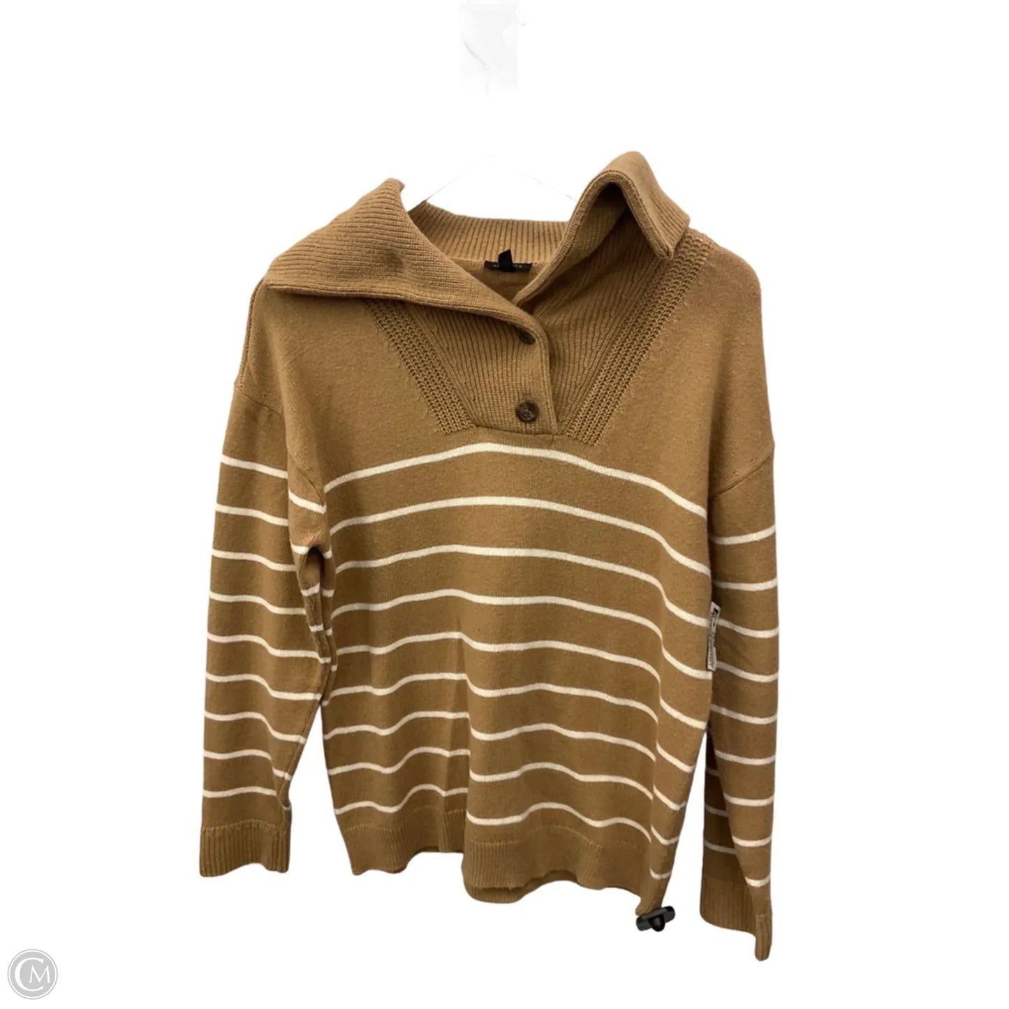 Sweater By Talbots In Tan, Size: M