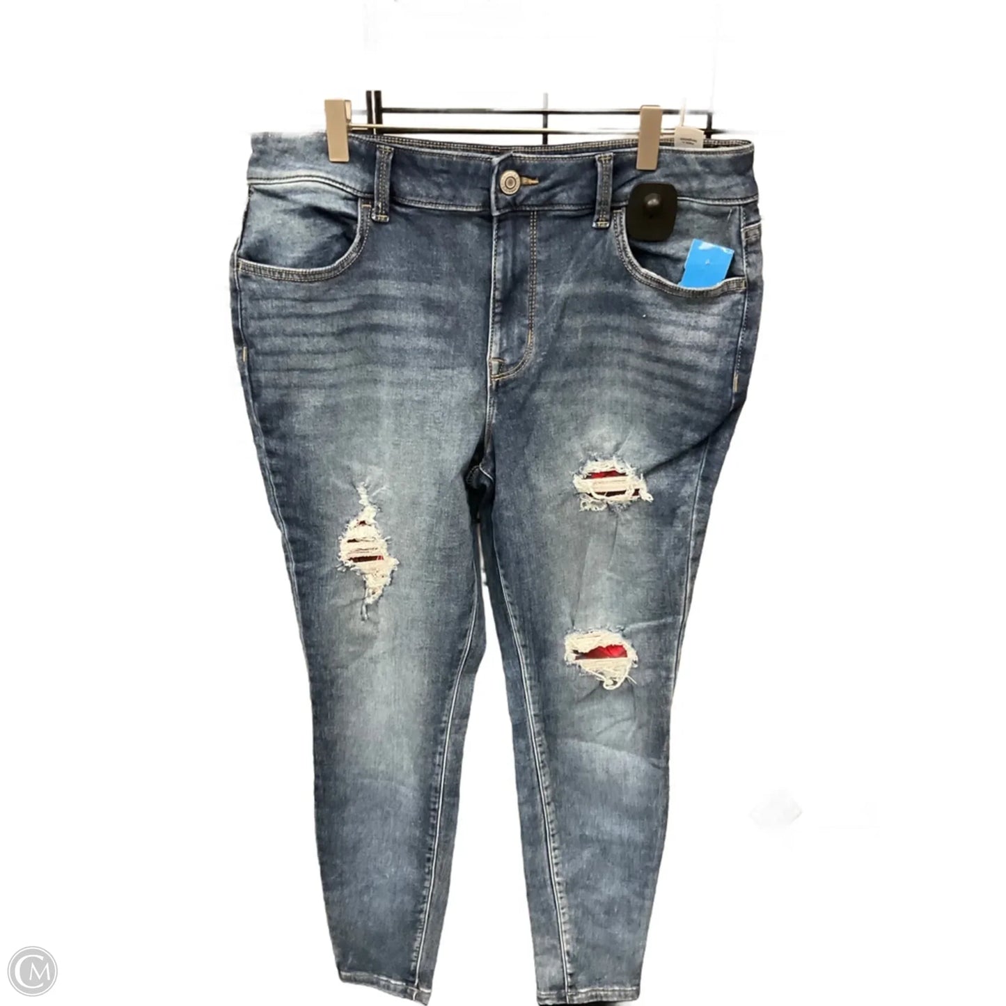 Jeans Skinny By Maurices In Blue Denim, Size: 12