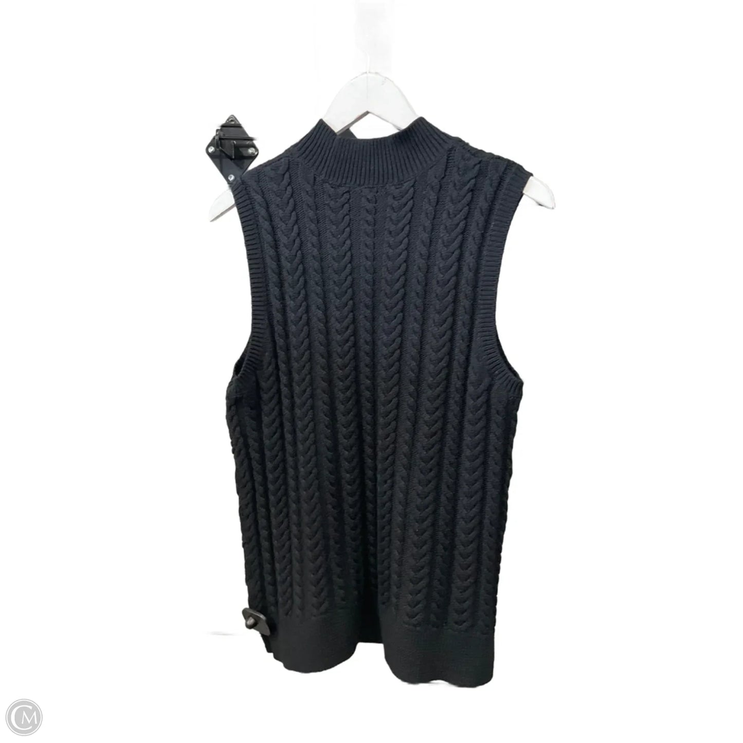 Sweater Short Sleeve By Talbots In Black, Size: Lp