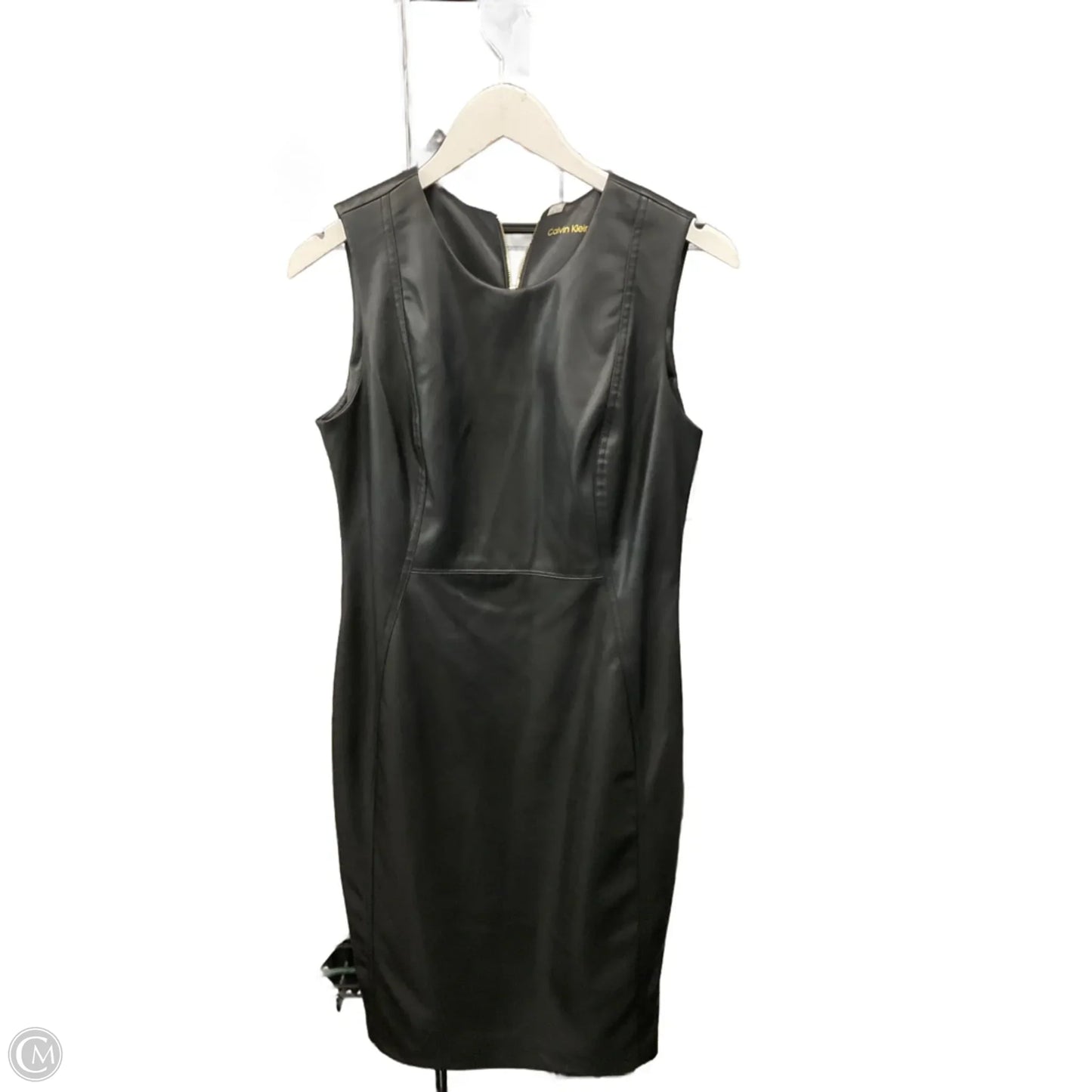 Dress Casual Midi By Calvin Klein In Black, Size: M