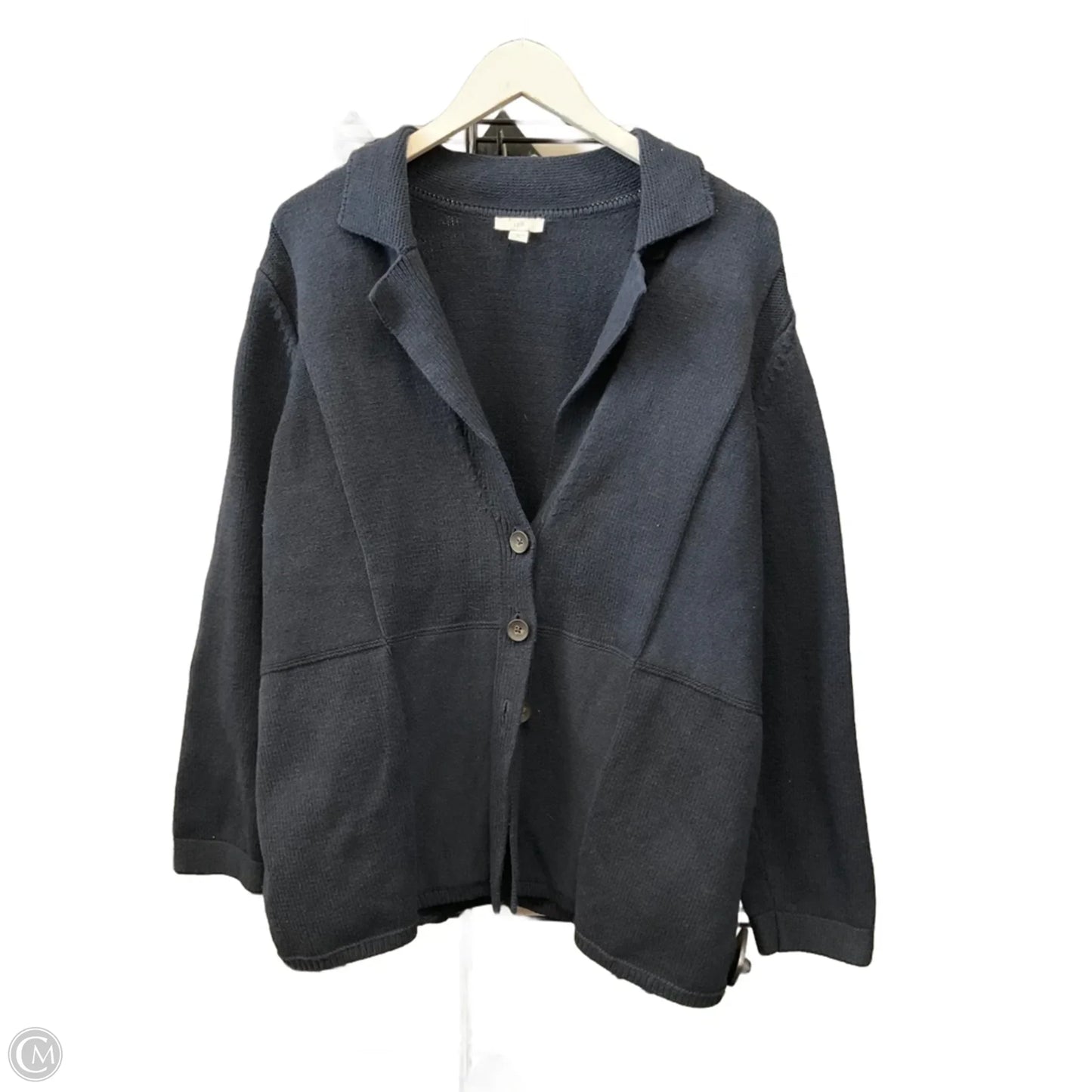 Sweater Cardigan By J. Jill In Navy, Size: Xl