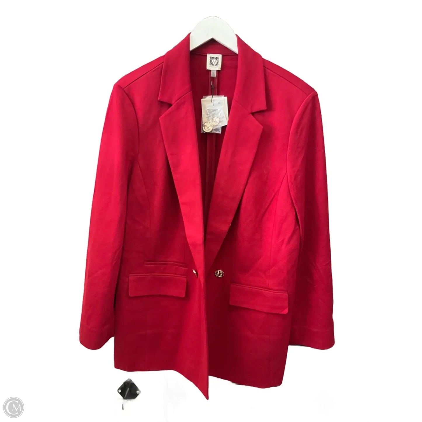 Blazer By Anne Klein In Red, Size: 2x
