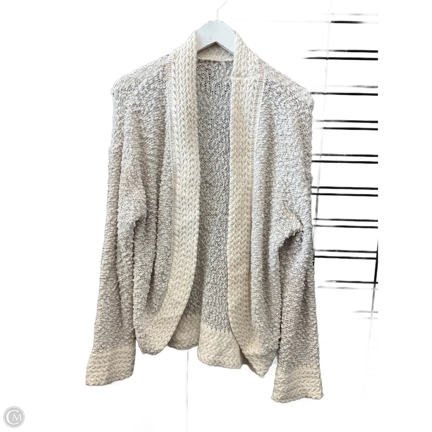 Sweater Cardigan By Clothes Mentor In Cream, Size: S