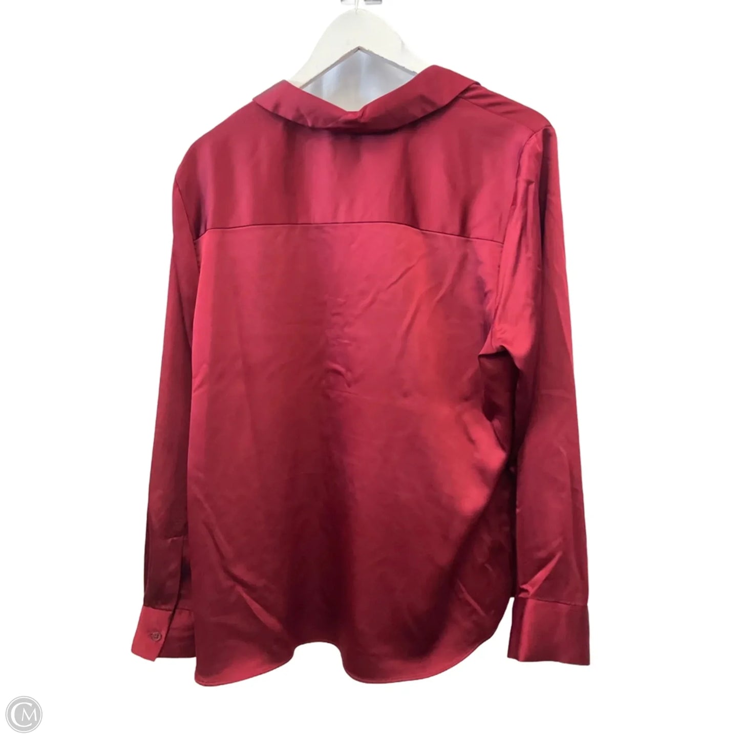 Top Long Sleeve By A New Day In Maroon, Size: Xl