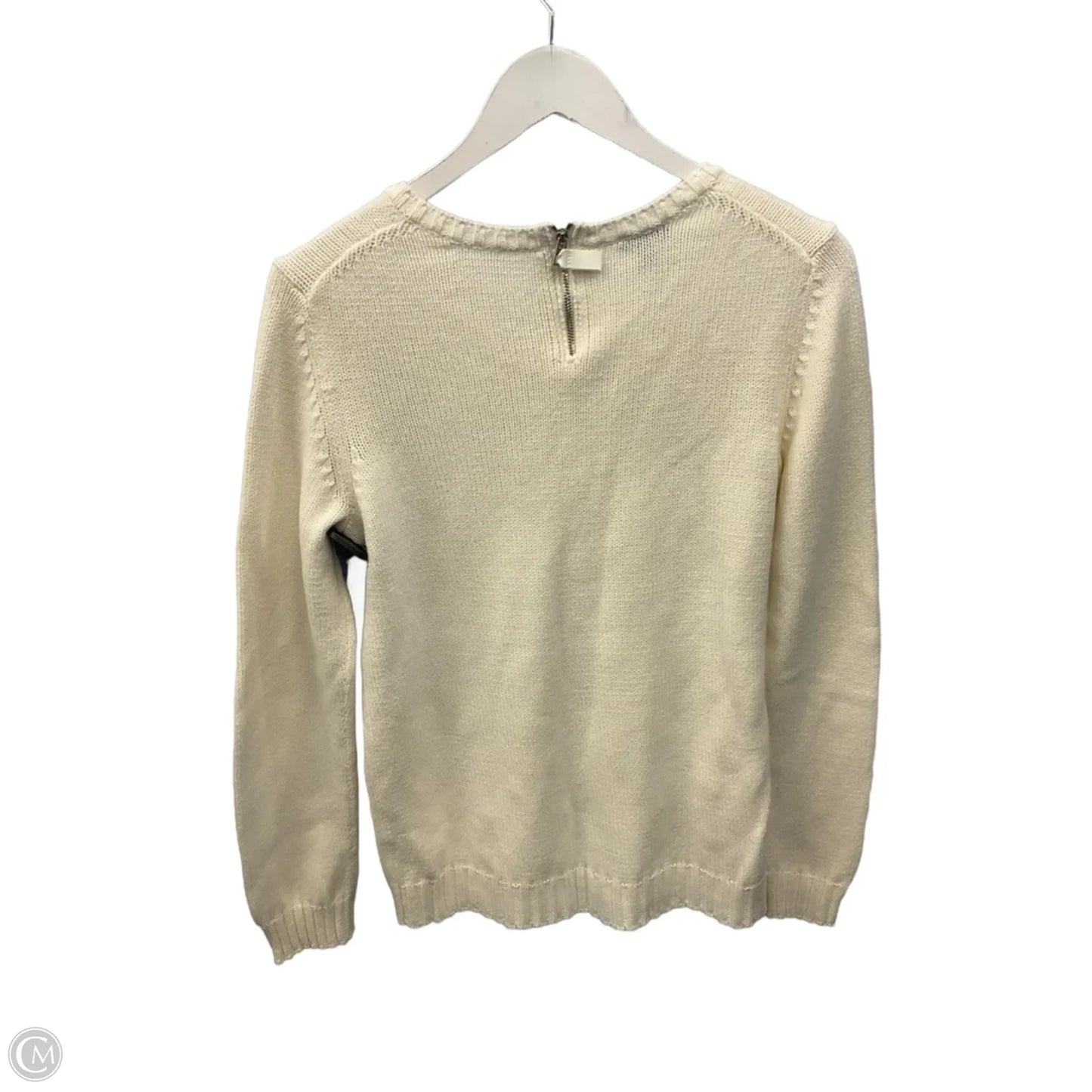 Sweater By Talbots In Cream, Size: M