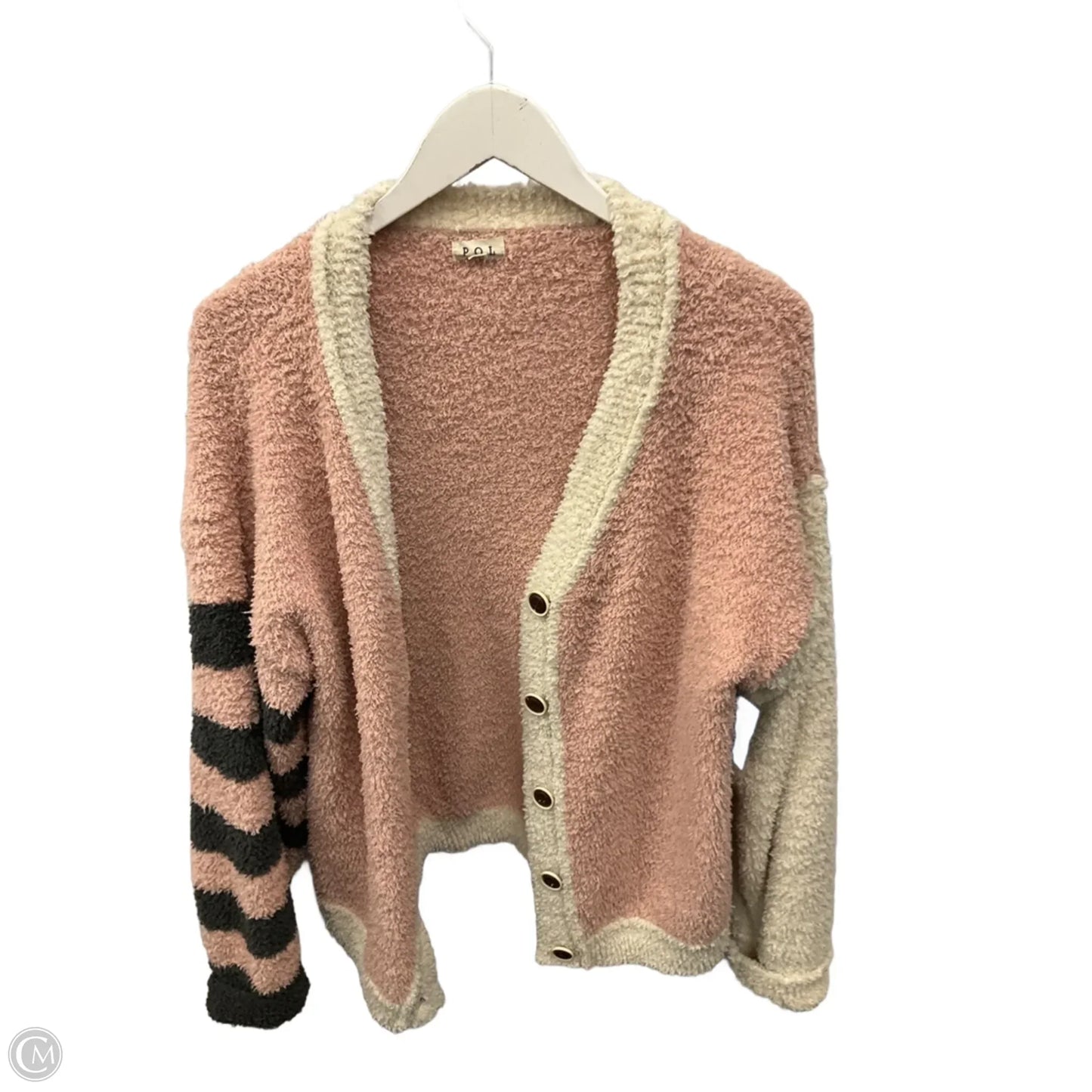 Sweater Cardigan By Pol In Pink, Size: S