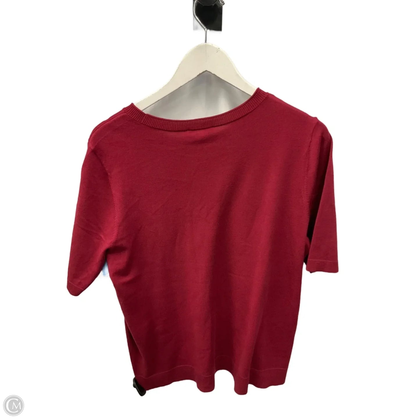 Top Short Sleeve By Chicos In Red, Size: L