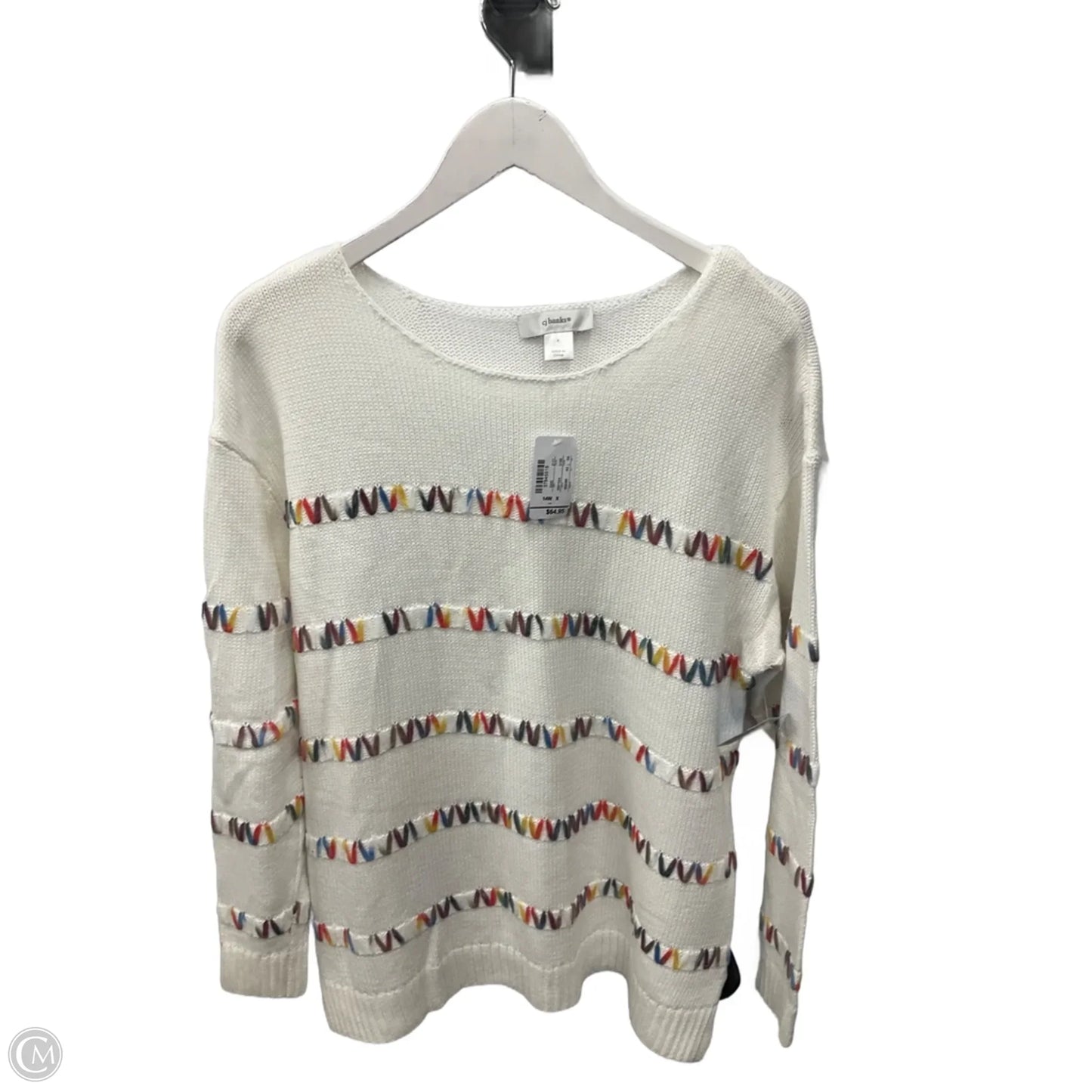 Sweater By Cj Banks In White, Size: Xl