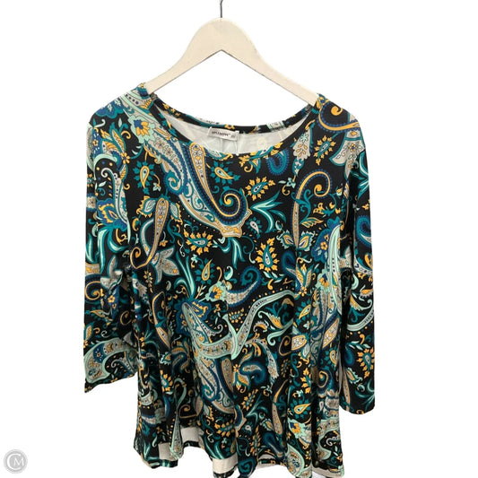 Top Long Sleeve By Clothes Mentor In Multi-colored, Size: 2x