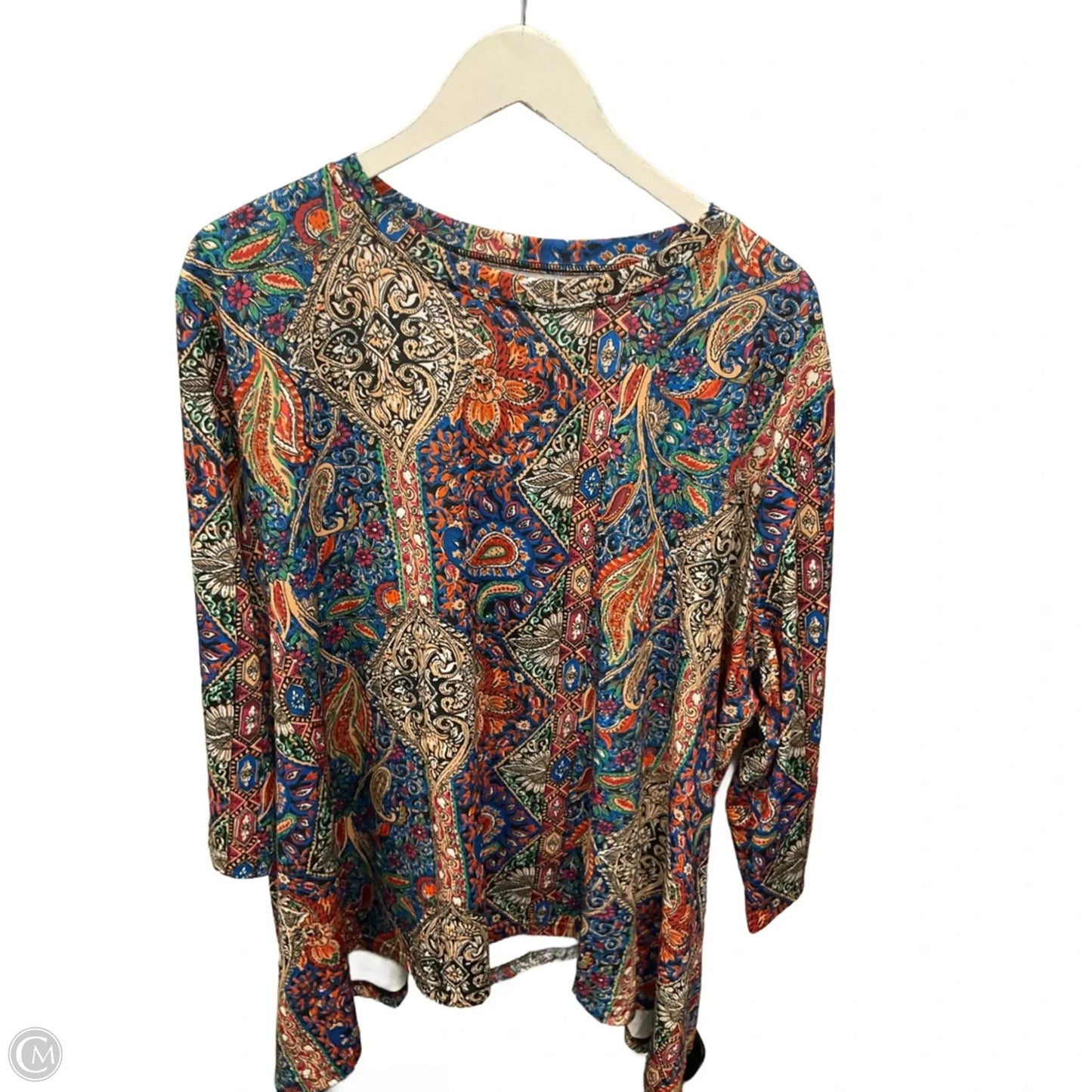 Top Long Sleeve By Clothes Mentor In Multi-colored, Size: 3x