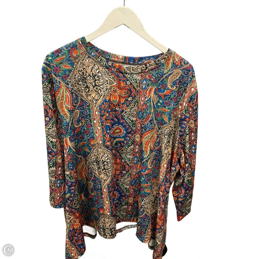 Top Long Sleeve By Clothes Mentor In Multi-colored, Size: 3x