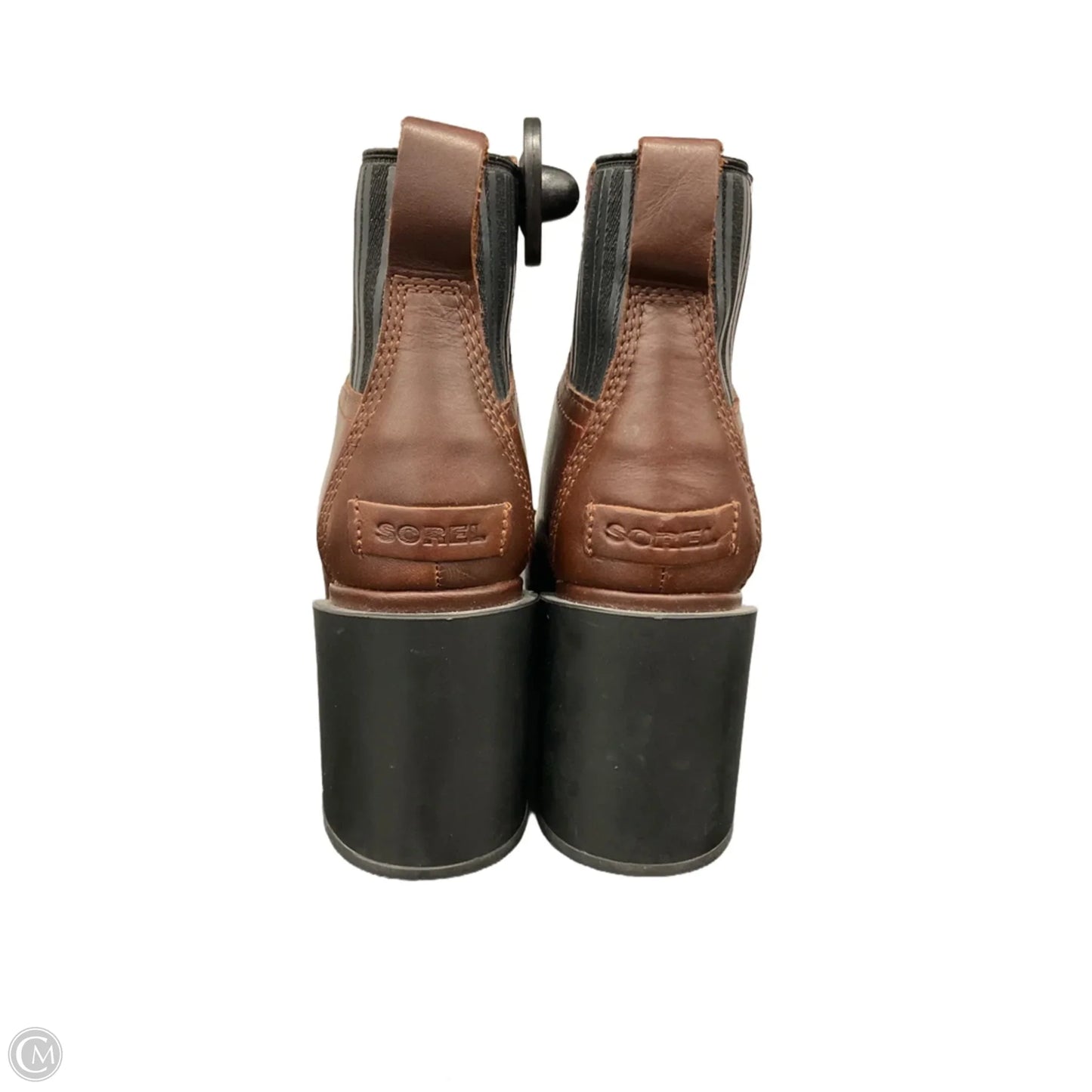 Boots Ankle Heels By Sorel In Brown, Size: 8
