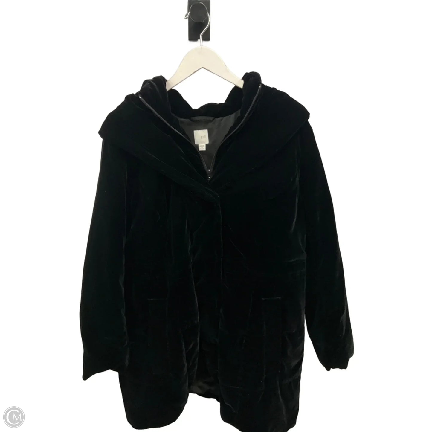 Coat Parka By J. Jill In Black, Size: 1x