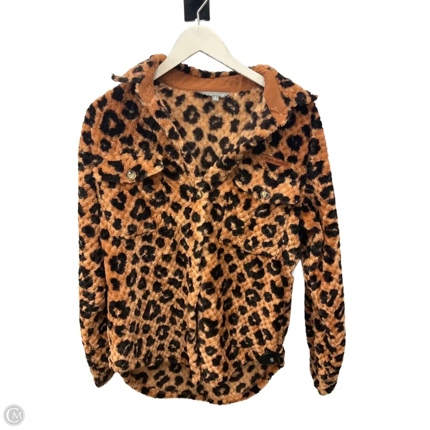 Jacket Shirt By Simply Southern In Animal Print, Size: S