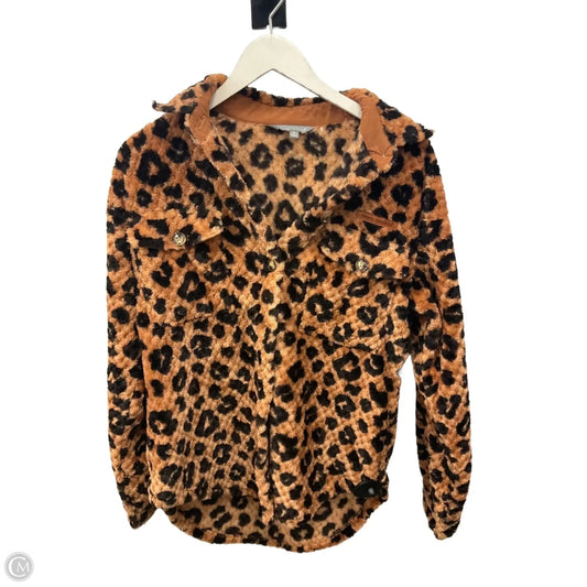 Jacket Shirt By Simply Southern In Animal Print, Size: S