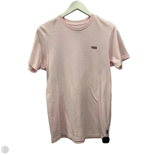 Top Short Sleeve By Vans In Pink, Size: Xs