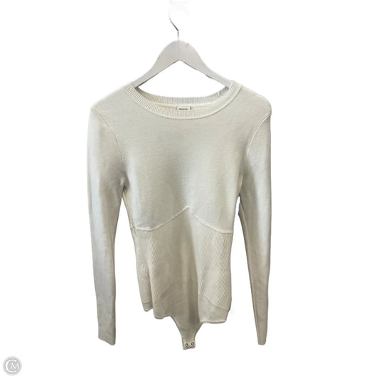 Bodysuit By Abercrombie And Fitch In Cream, Size: L