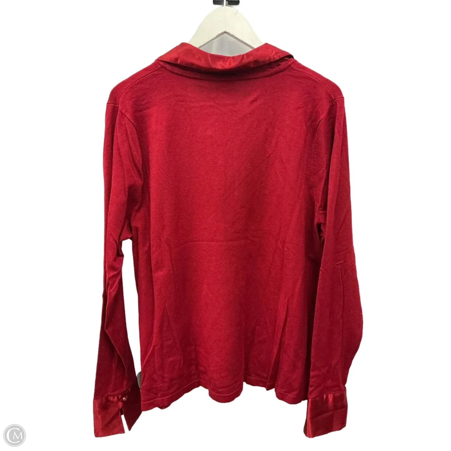 Top Long Sleeve By East 5th In Red, Size: 1x