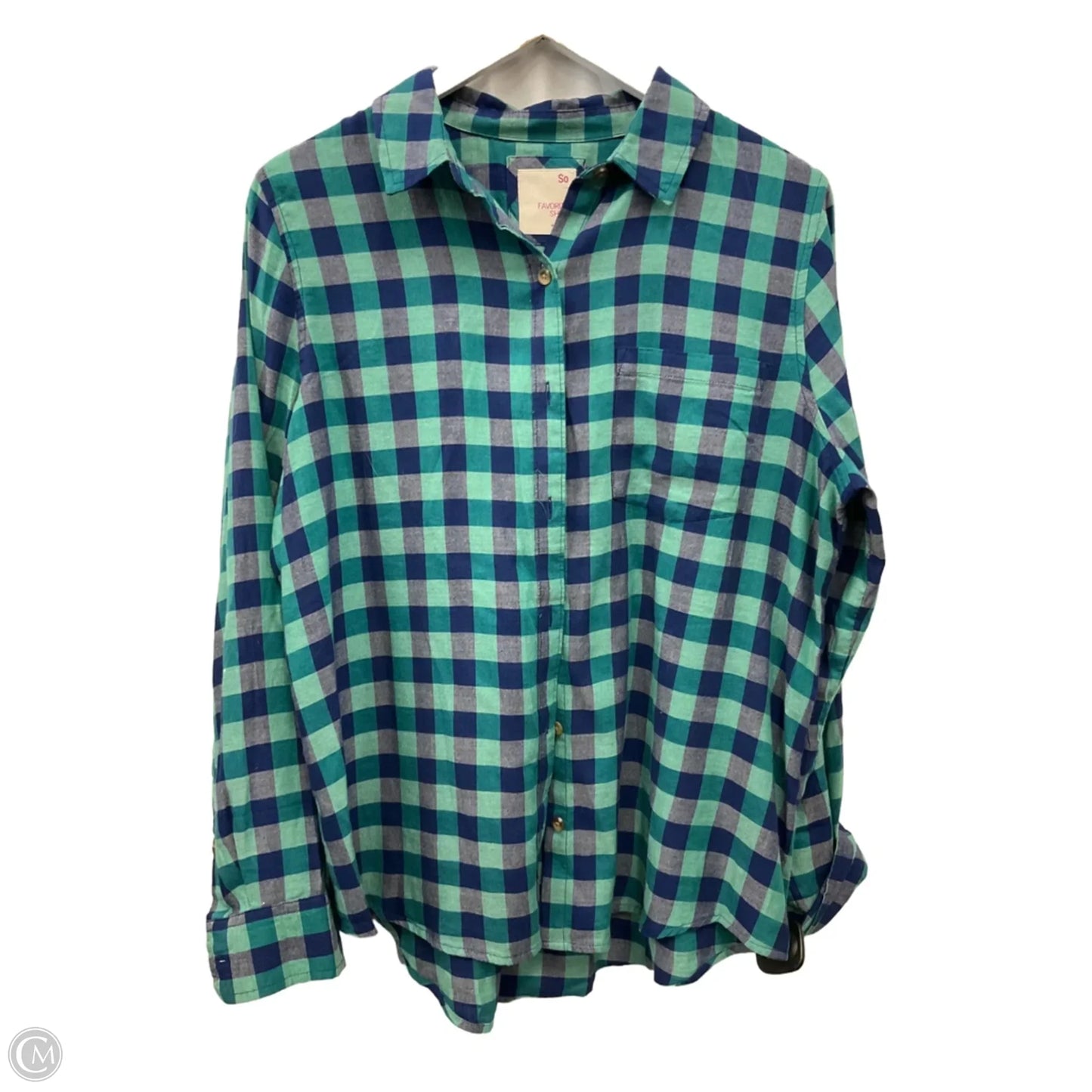 Top Long Sleeve By So In Aqua, Size: L