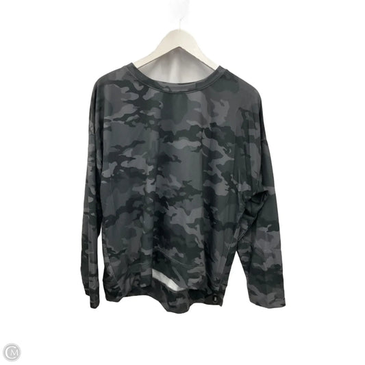 Athletic Top Long Sleeve Crewneck By Avia In Grey, Size: Xl