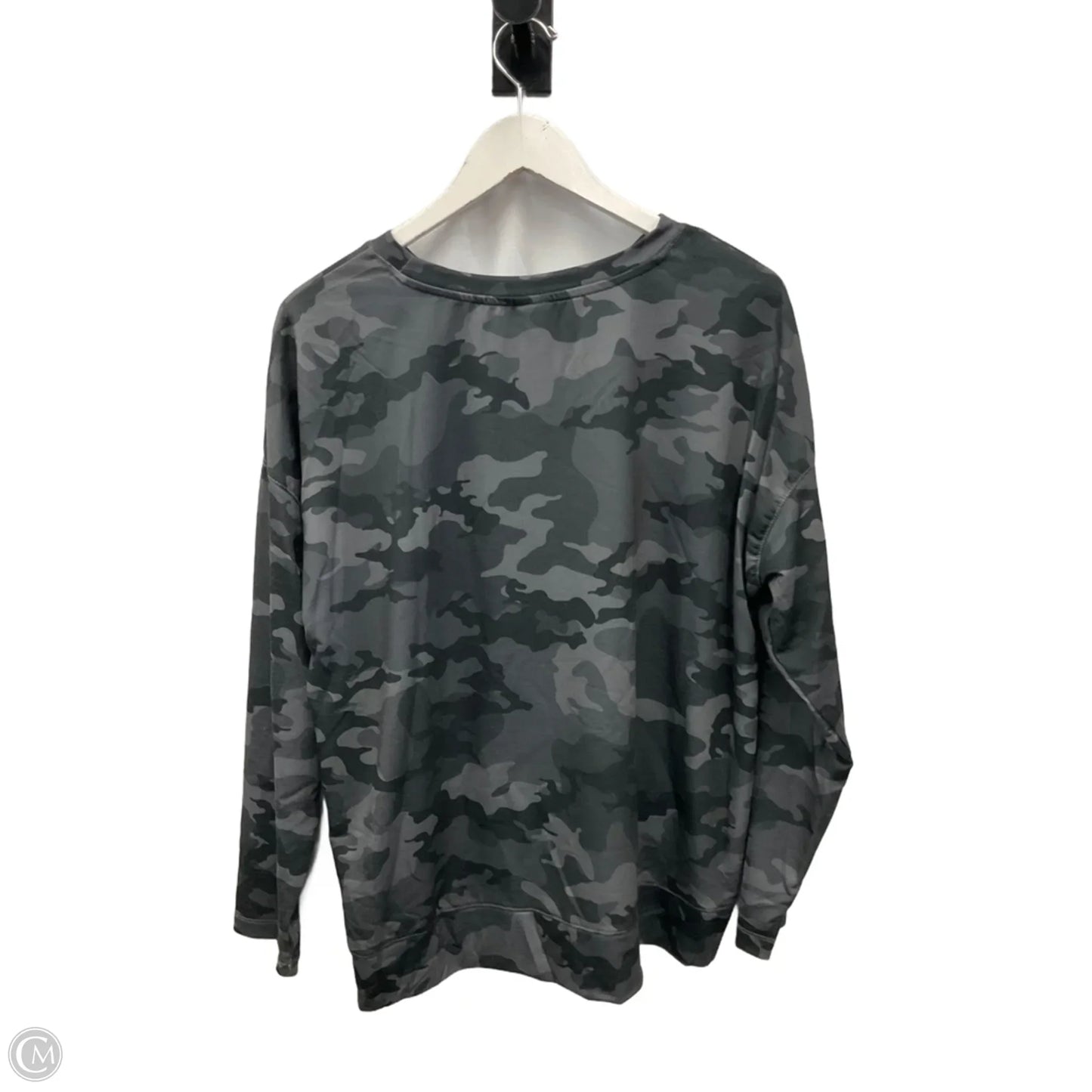 Athletic Top Long Sleeve Crewneck By Avia In Grey, Size: Xl