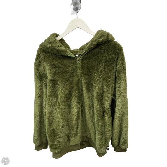 Sweatshirt Hoodie By Clothes Mentor In Green, Size: L