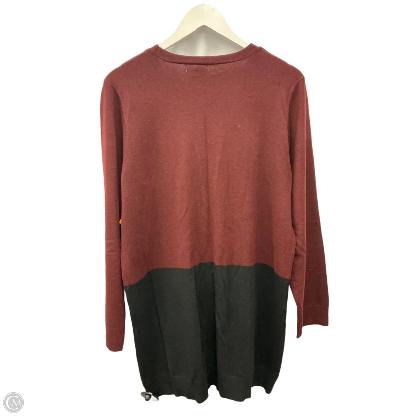 Sweater Cardigan By Maurices In Maroon, Size: L