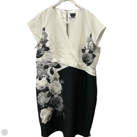 Dress Casual Midi By City Chic In Black & White, Size: 3x