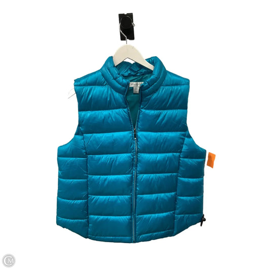Vest Puffer & Quilted By Christopher And Banks In Blue, Size: Xl
