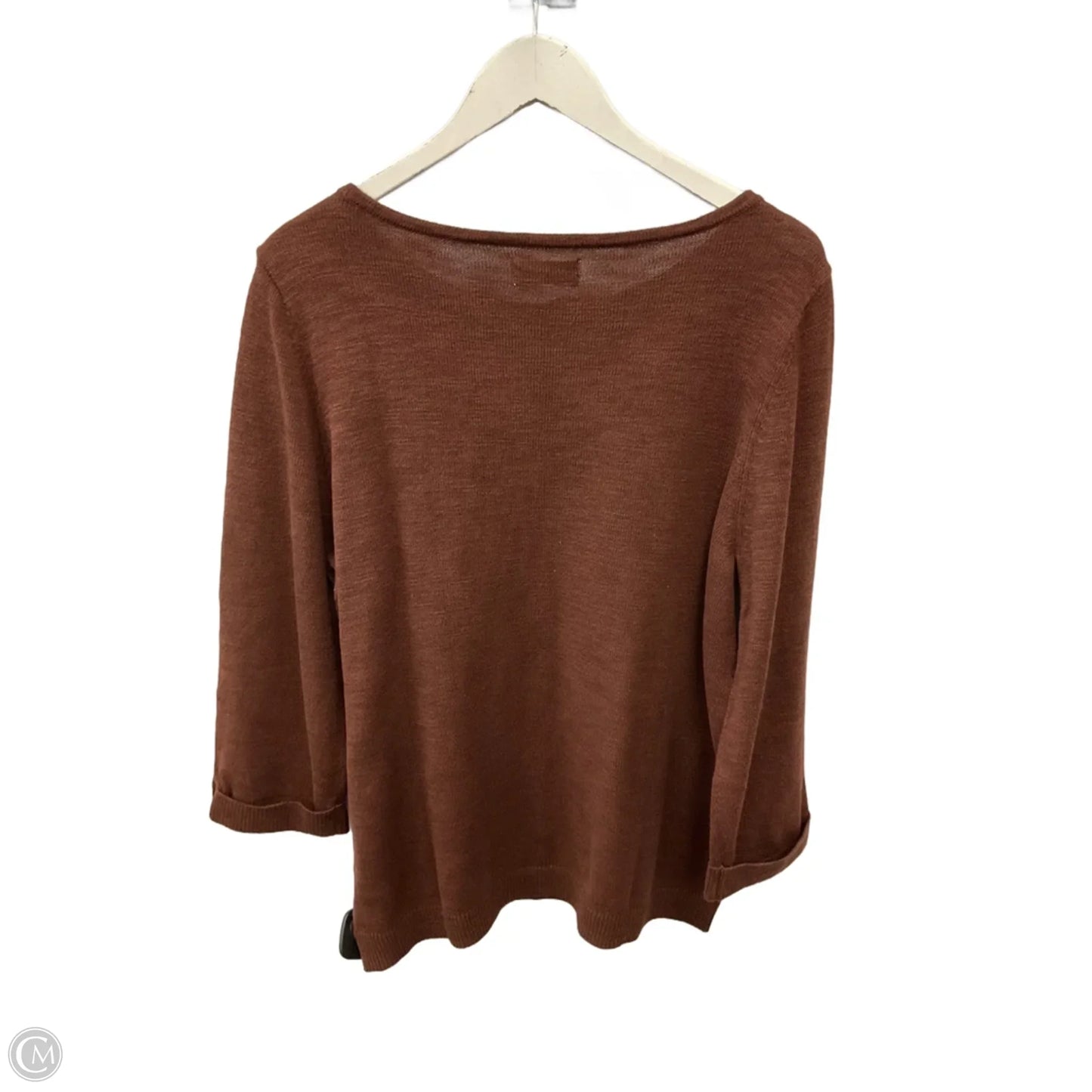 Sweater By Croft And Barrow In Brown, Size: L