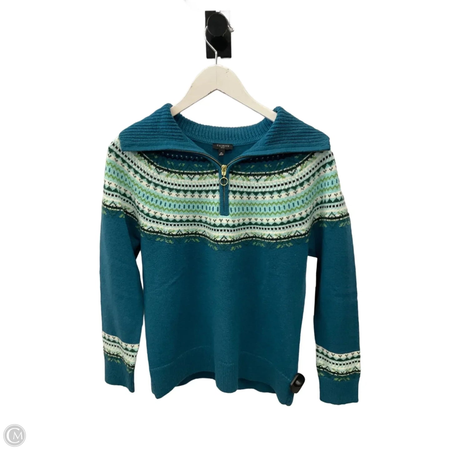 Sweater By Talbots In Teal, Size: Mp