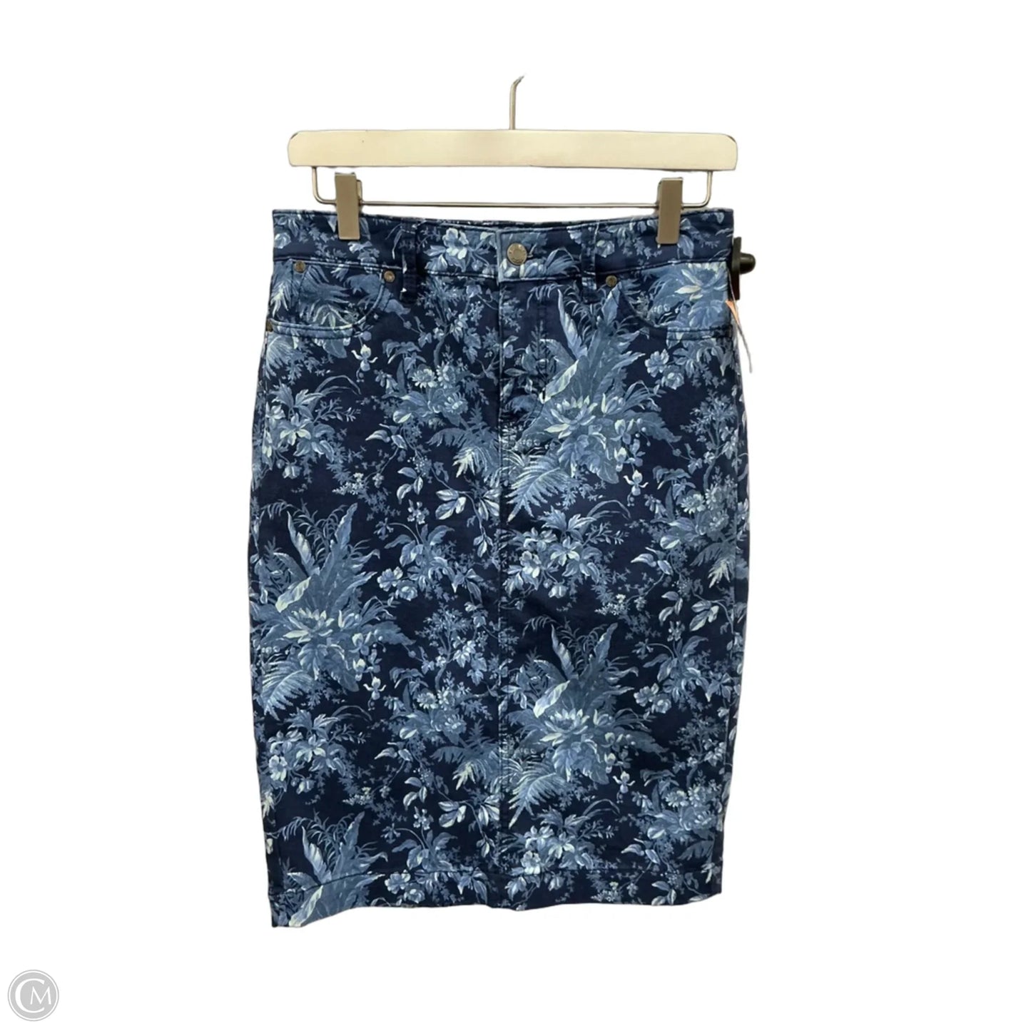 Skirt Midi By Talbots In Blue, Size: 2