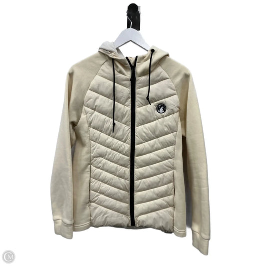 Athletic Jacket By Zyia In Cream, Size: L
